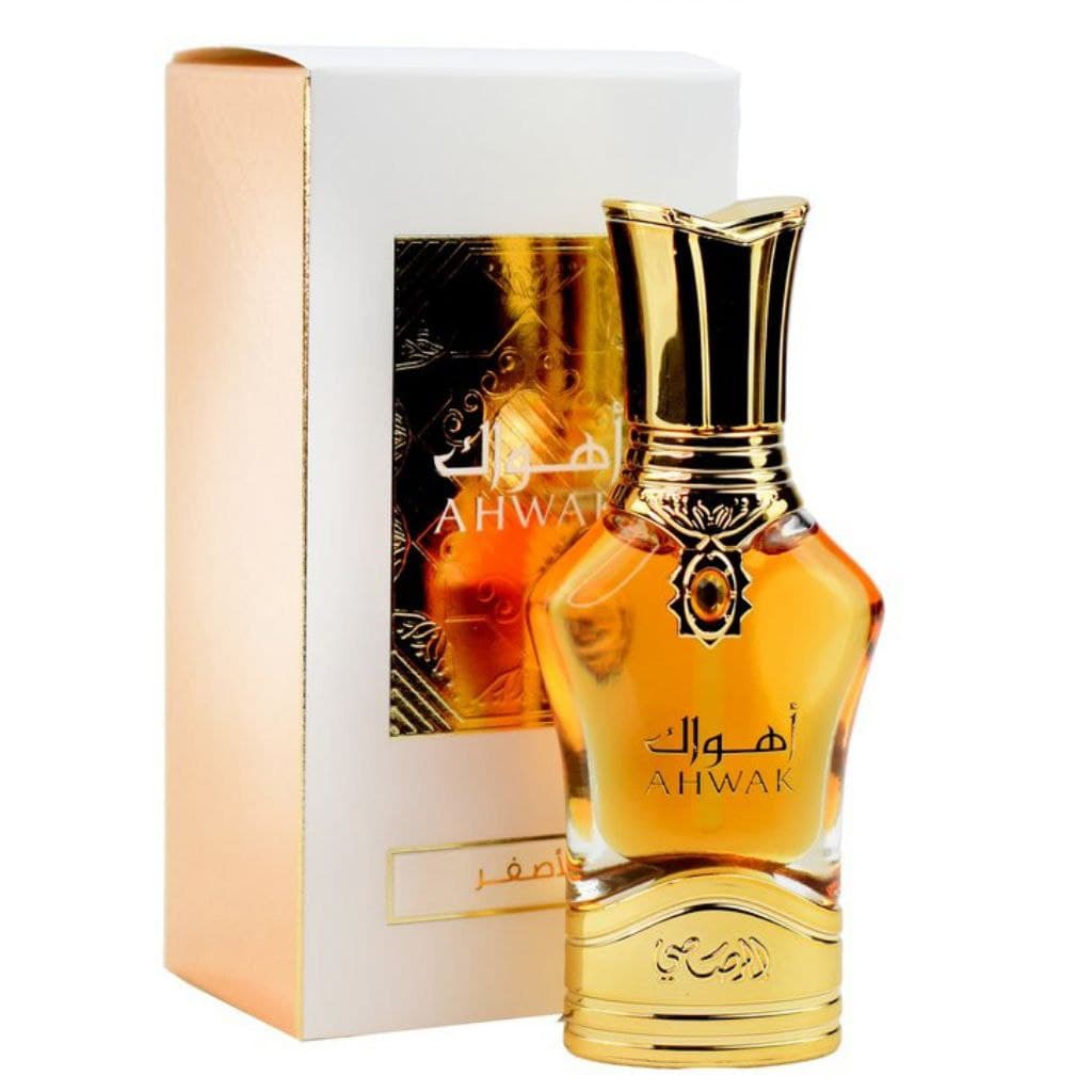 عطر زيتي مركز اهواك لكلا الجنسين 15 مل من الرصاصي Rasasi Ahwak Asfar Partume Oil