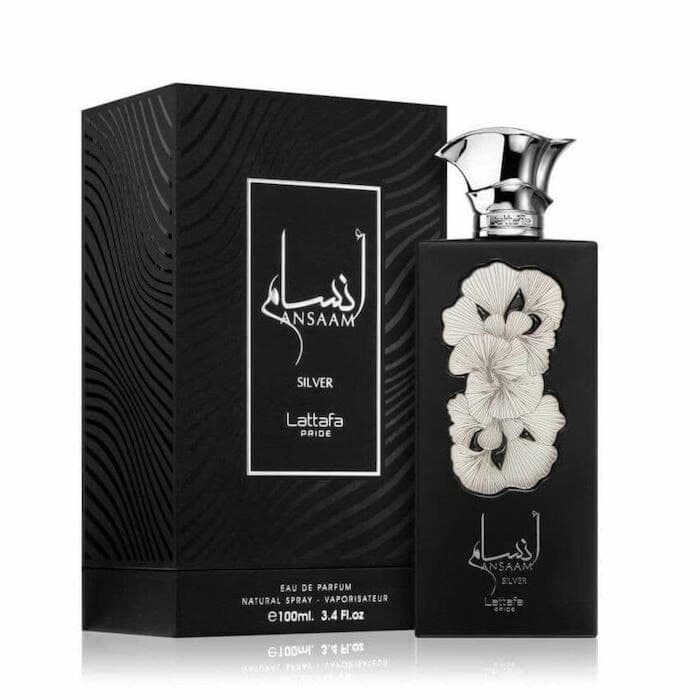 عطر انسام لكلا الجنسين 100 مل من لطافة Lattafa Ansaam Silver Eau De Parfum