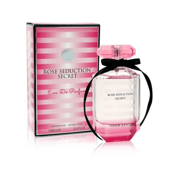 عطر للنساء 100 مل من فراكرنس وورلد Fragrance World Rose Seduction Secret Eau De Parfum