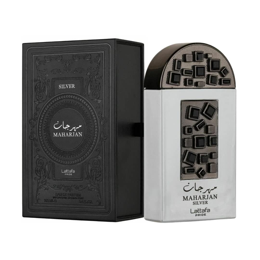 عطر مهرجان لكلا الجنسين 100 مل من لطافة Lattafa Maharjan Silver Eau De Parfum