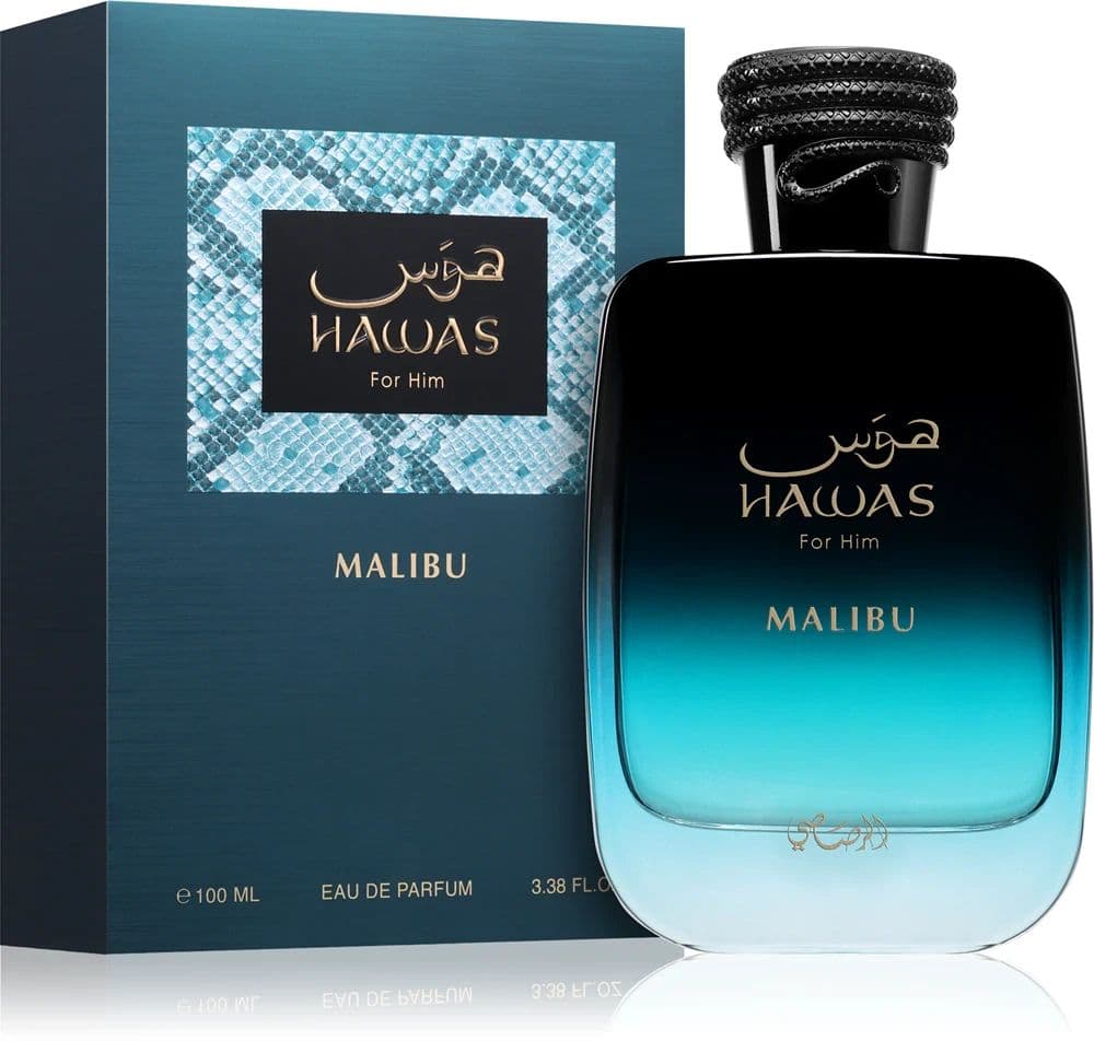 عطر هوس ماليبو لكلا الجنسين 100 مل من الرصاصي Rasasi Hawas Malibu Eau De Parfum