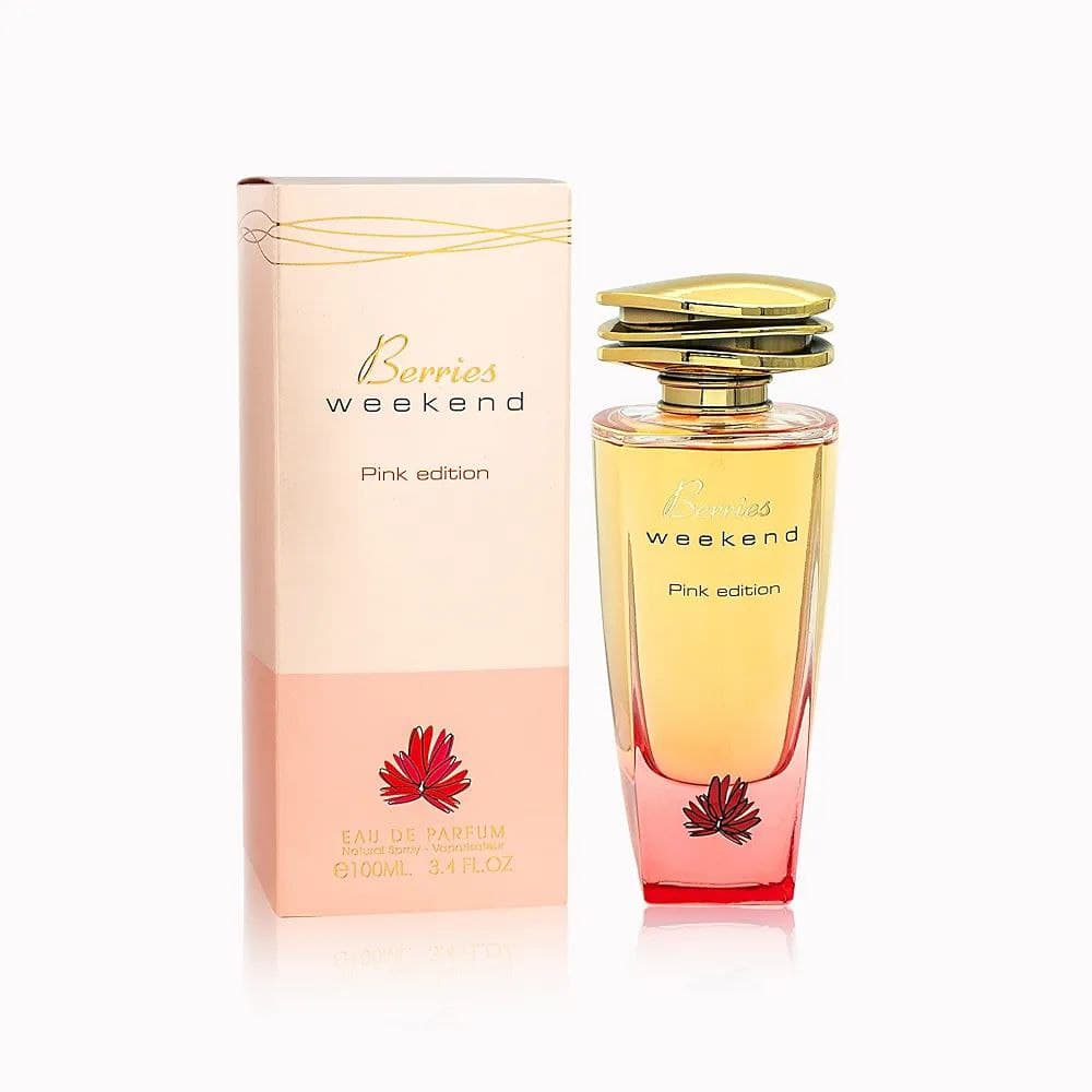 عطر للنساء 100 مل من فراكرنس وورلد Fragrance World Berriej Weekend Pink edition Eau De Parfum
