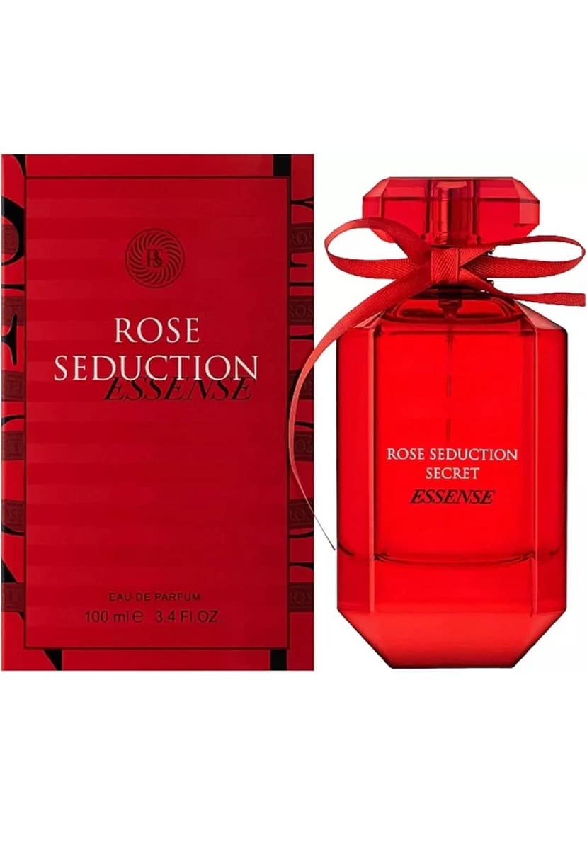 عطر للنساء 100 مل من فراكرنس وورلد Fragrance World Rose Seduction Secret Essense Eau De Parfum
