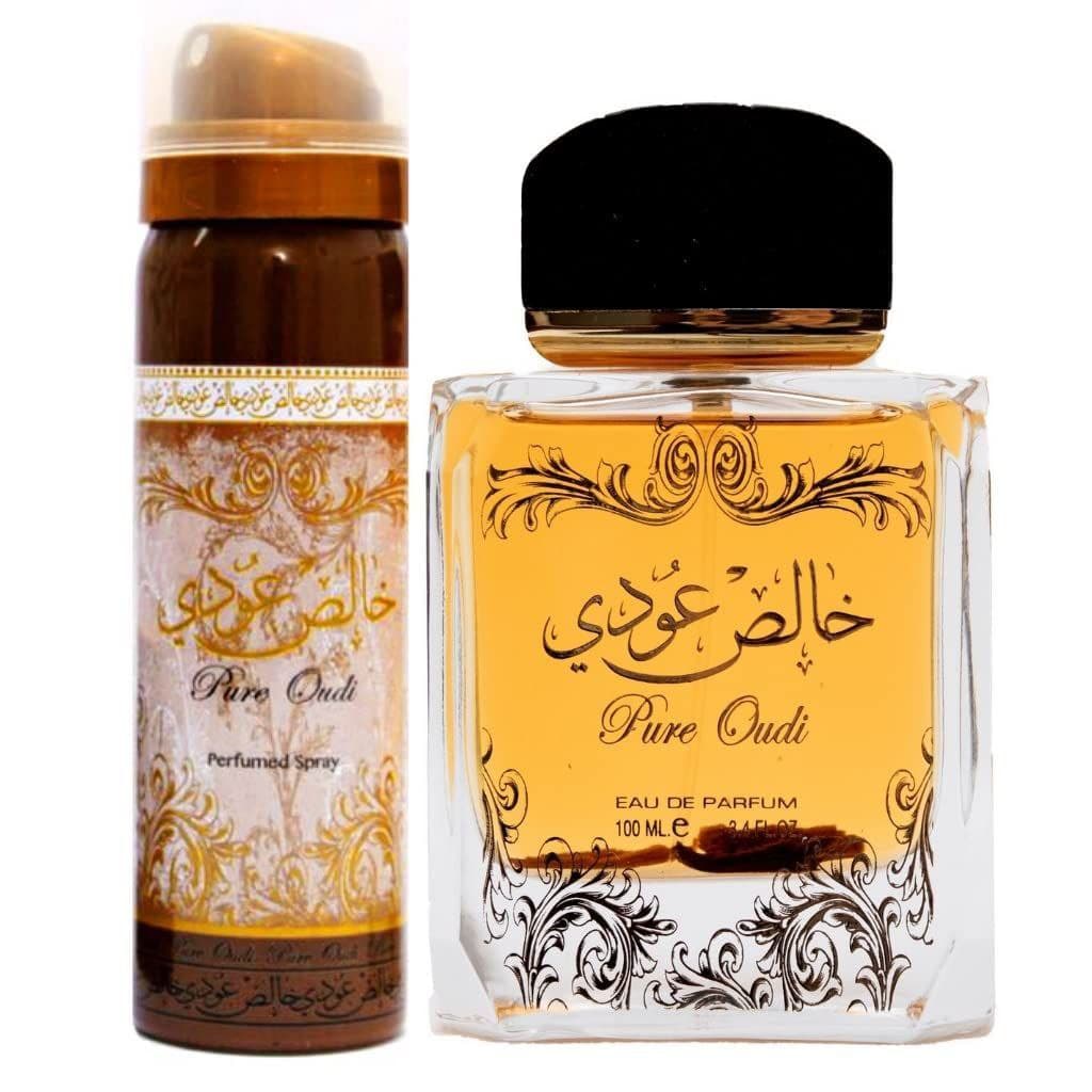عطر خالص عودي لكلا الجنسين 100 مل من لطافة مع مزيل تعرق Lattafa Pure Oudi Eau De Parfum — 3