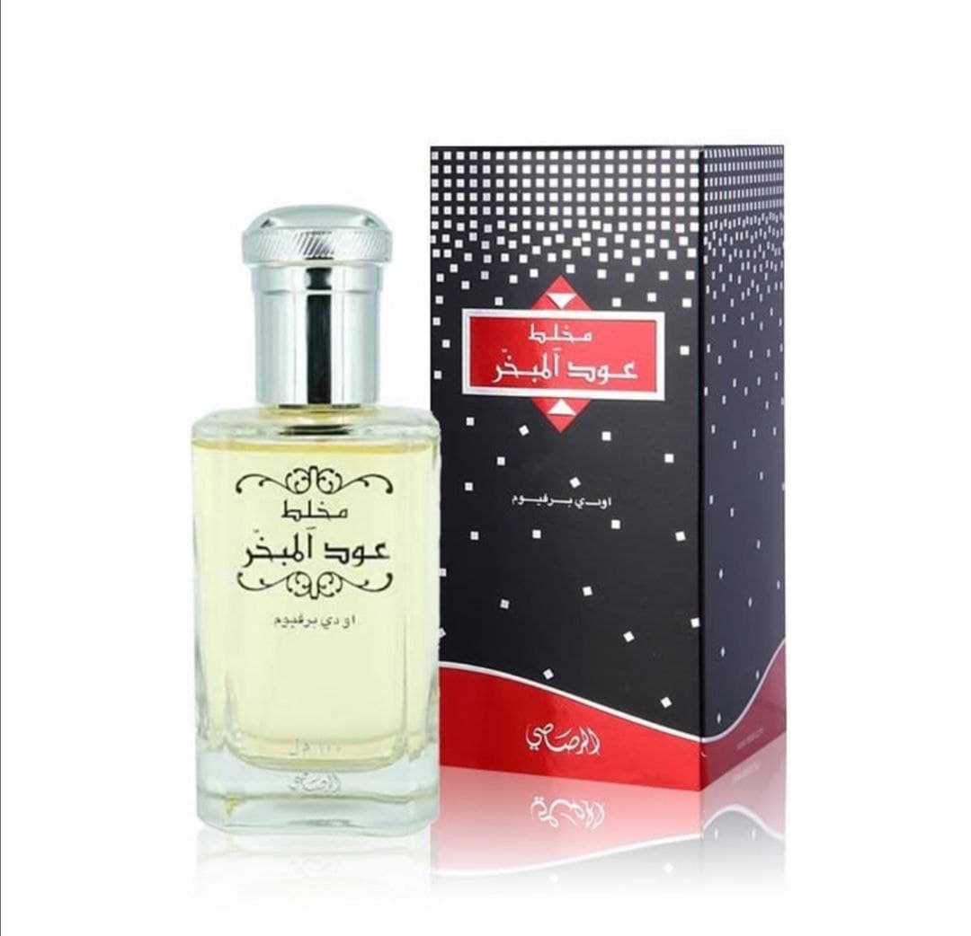 عطر مخلط عود المبخر لكلا الجنسين 100 مل من رصاصي Rasasi Mukhallat Oudh Al Mubakhar Eau De Parfum — 2
