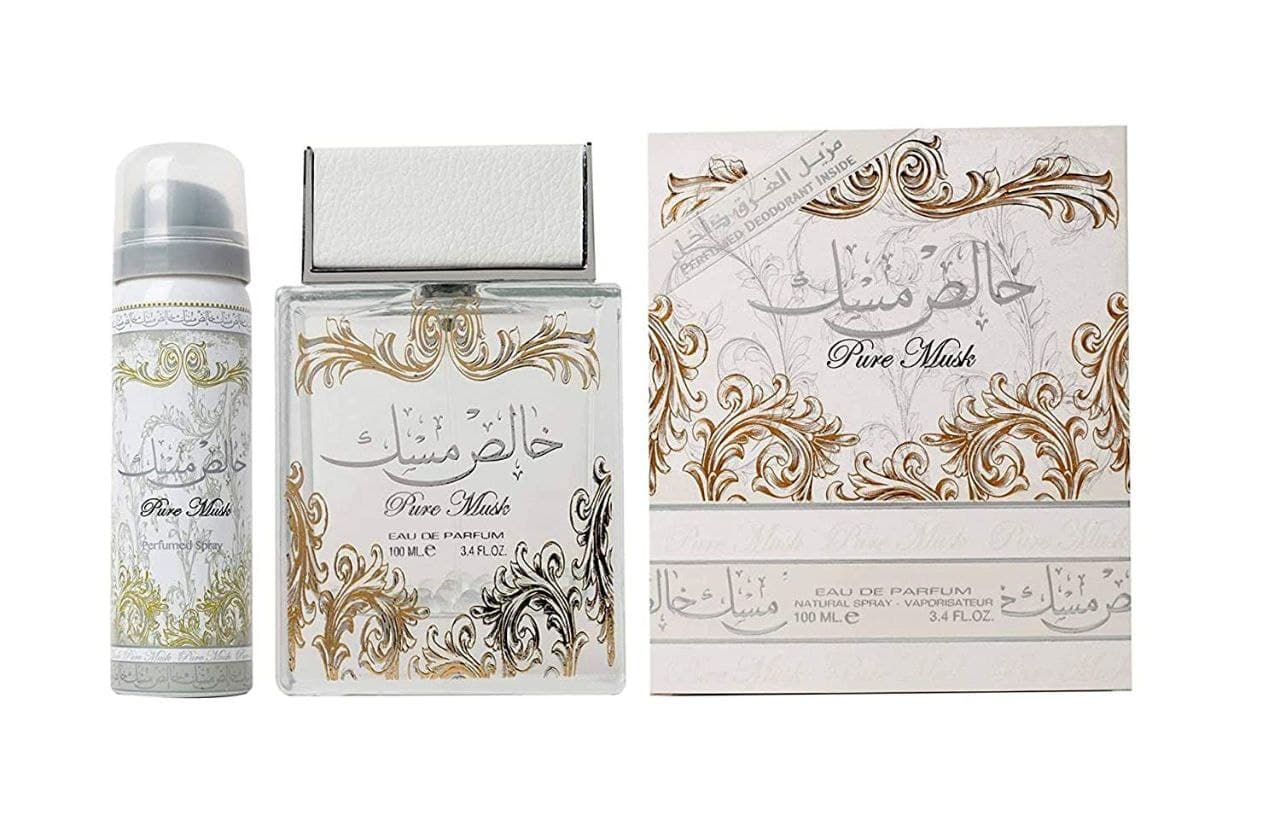 عطر خالص مسك لكلا الجنسين 100 مل من لطافة مع مزيل تعرق Lattafa Khalis Musk Eau De Parfum