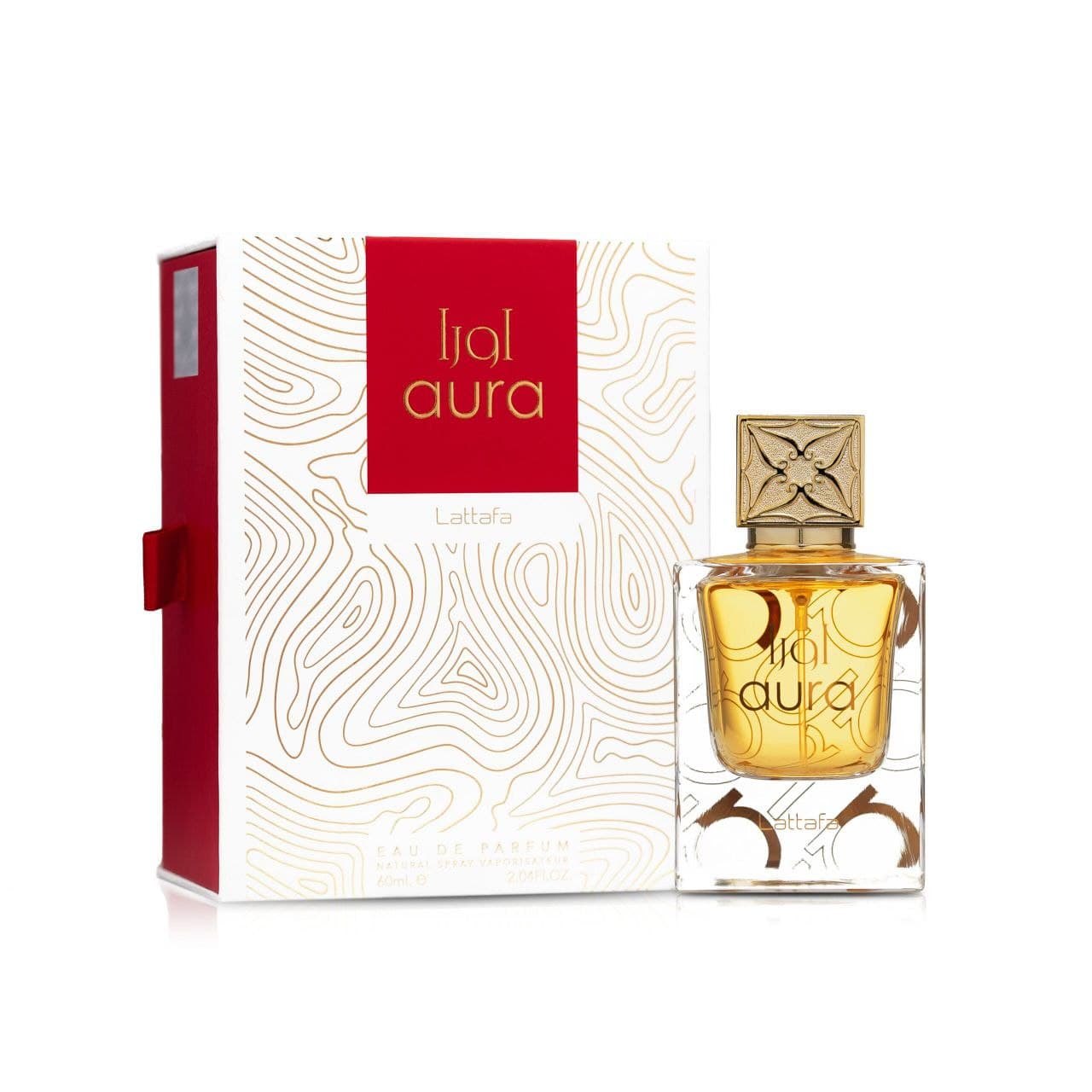 عطر اورا لكلا الجنسين 60 مل من لطافة Lattafa Aura Eau De Parfum