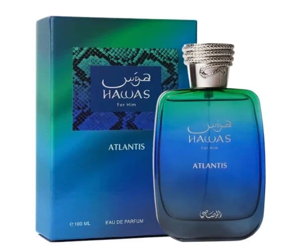 عطر هوس أتلانتس لكلا الجنسين 100 مل من الرصاصي Rasasi Hawas Atlantis Eau De Parfum