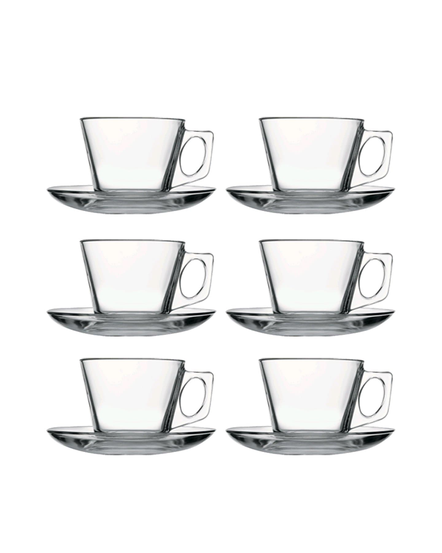 سيت كوب 6 قطع من ماركة باشابهجة Pasabahce Glass Tea Set — 2