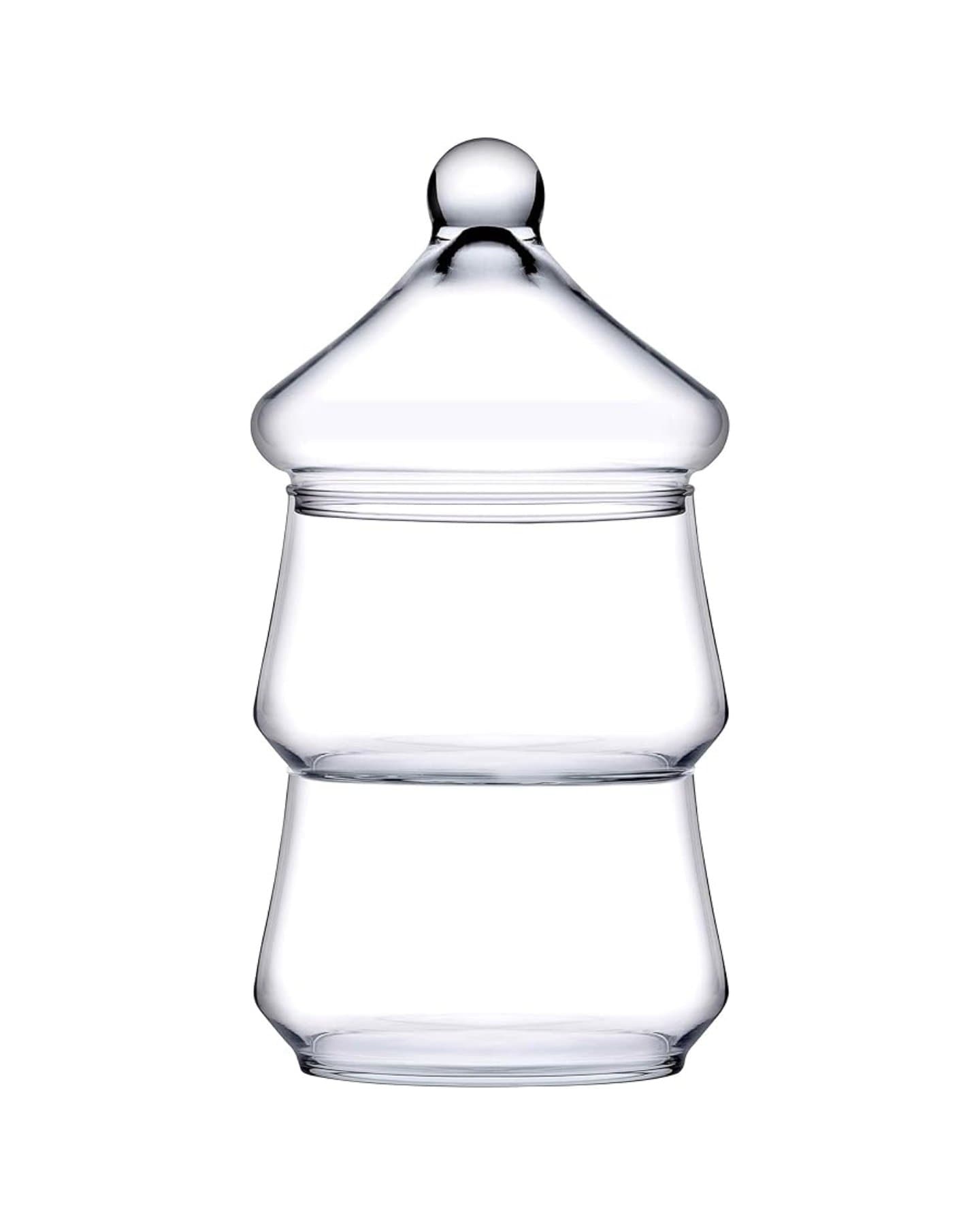 حافظة حلوى زجاجية بطبقتين من ماركة باشابهجة Pasabahce Glass Candy Container — 2