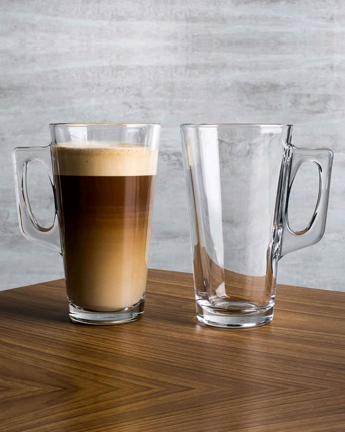 سيت مك زجاجي قطعتين من ماركة باشابهجة Pasabahce Glass Mug Set