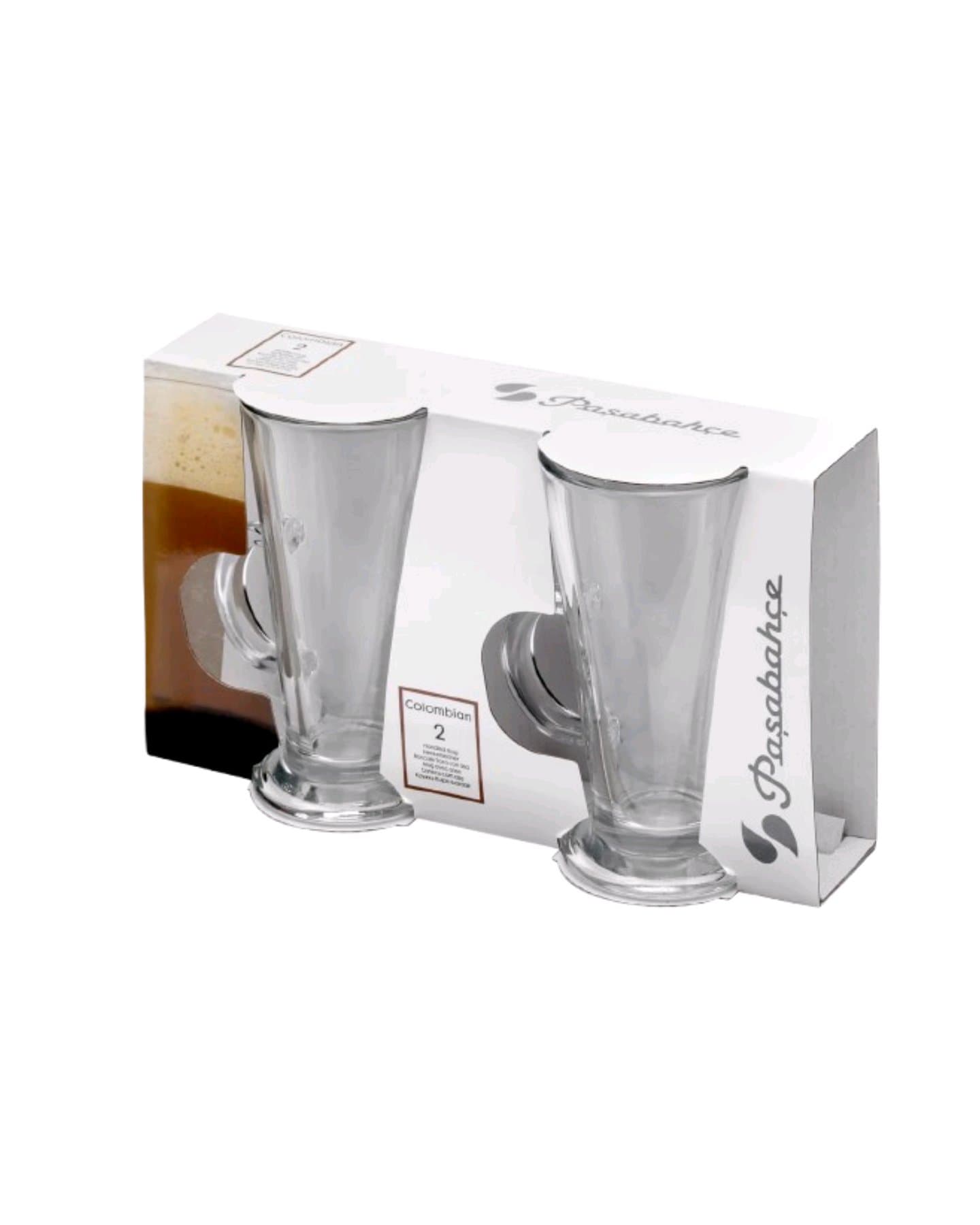 سيت مك زجاجي قطعتين من ماركة باشابهجة Pasabahce Glass Mug Set — 3
