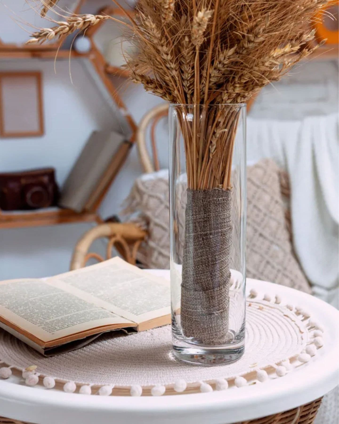 مزهرية زجاجية 26 سم من ماركة باشابهجة Pasabahce 43767 Glass Vase