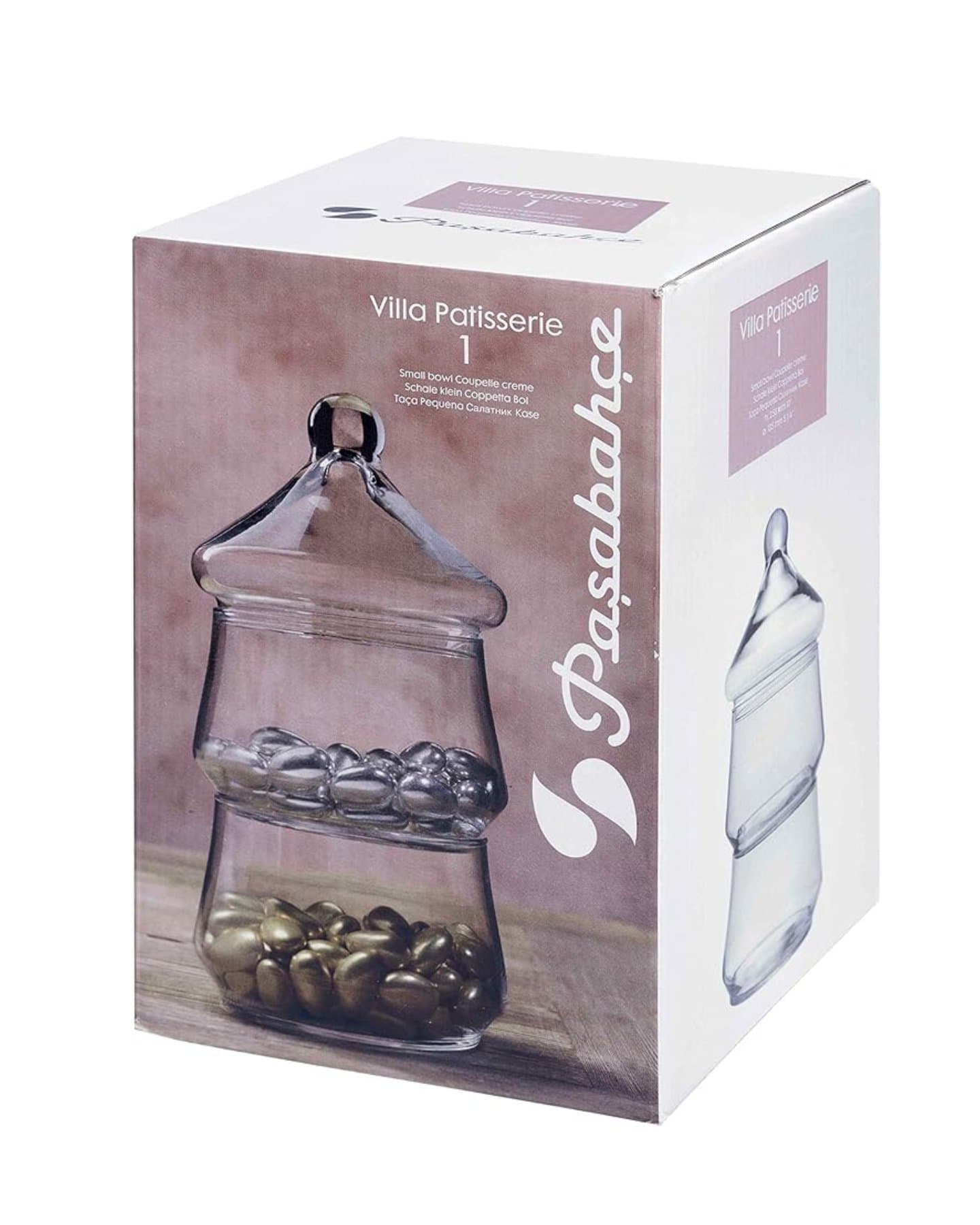 حافظة حلوى زجاجية بطبقتين من ماركة باشابهجة Pasabahce Glass Candy Container — 3