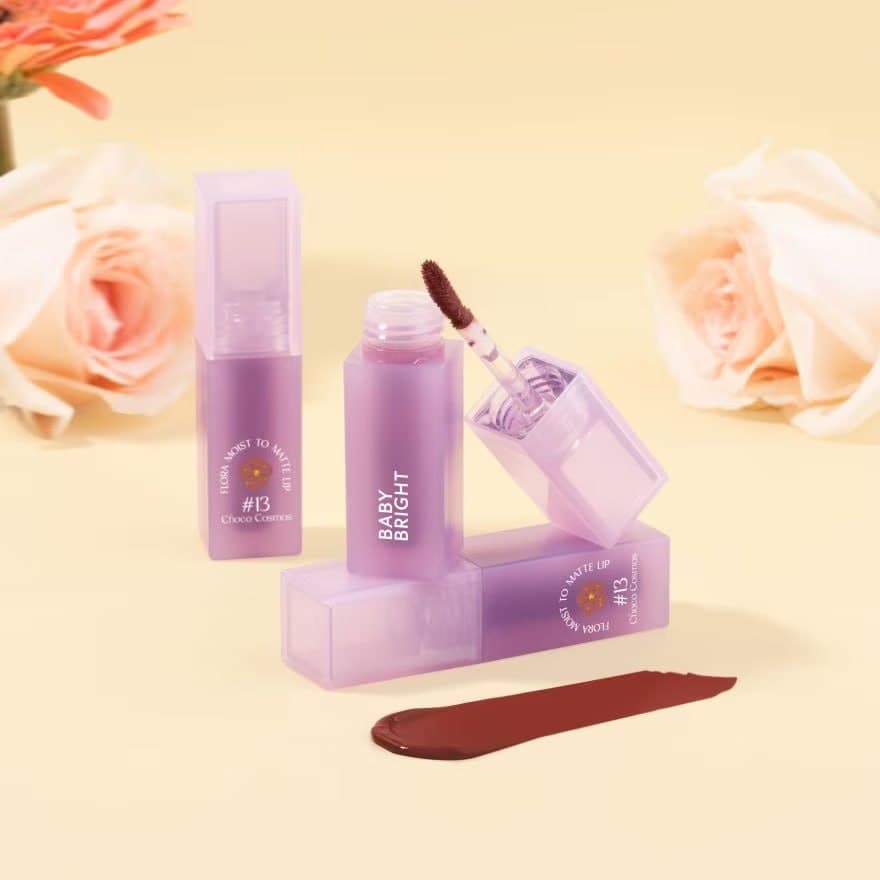 Flora Moist To Matte Lip 3G Baby Bright احمر شفاه فلورا بيبي برايت
