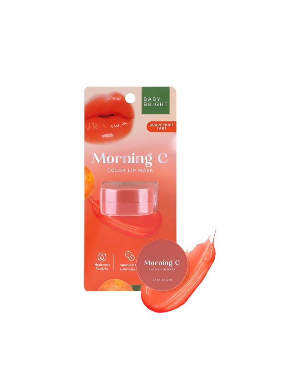 Morning C Lip Mask Grapefruit Tart Baby Bright مورننك لب ماسك بيبي برايت