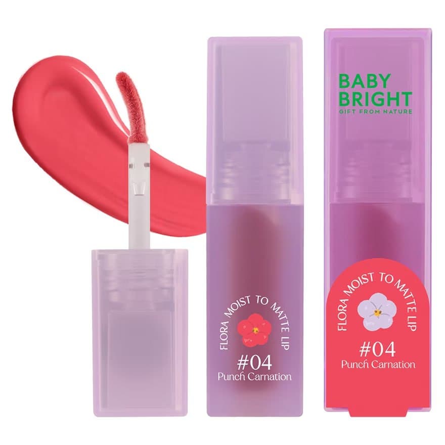 Flora Moist To Matte Lip 3G Baby Bright احمر شفاه فلورا بيبي برايت — 2
