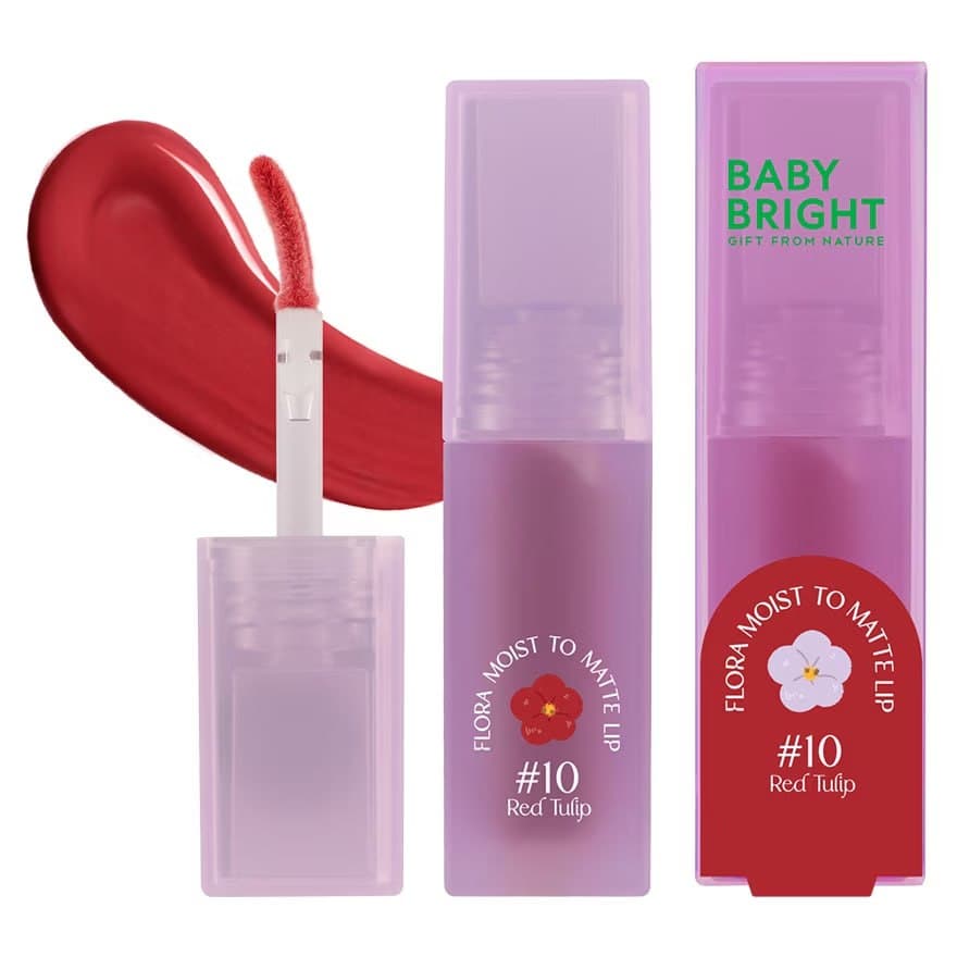 Flora Moist To Matte Lip 3G Baby Bright احمر شفاه بيبي برايت — 2