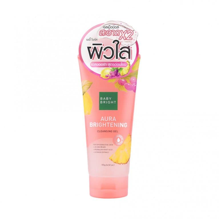 Aura Brightening Cleansing Gel 185g Baby Bright غسول جل أوراً للتفتيح بيبي برايت