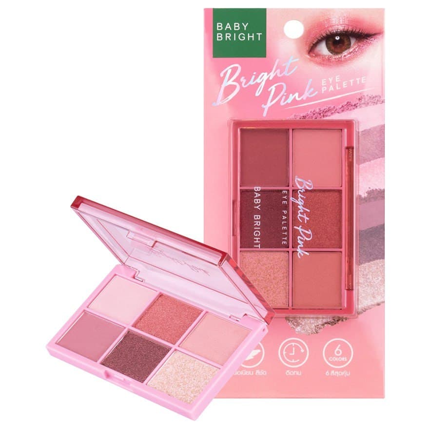 Bright Pink Eye Palette 0.7×6 colors Baby Bright باليت شدو بيبي برايت