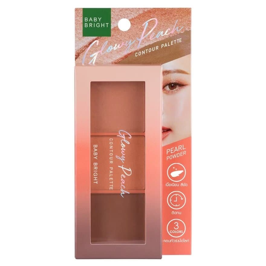 Glowy Peach Contour Palette 4G×3 colors كونتور بيبي برايت