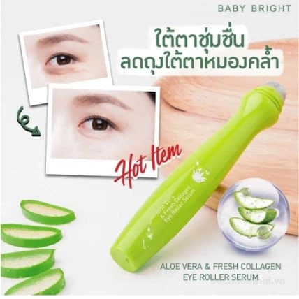 Aloe Vera & Fresh Collagen Eye Roller Serum 15ml Baby Bright رول سيروم بيبي برايت — 2