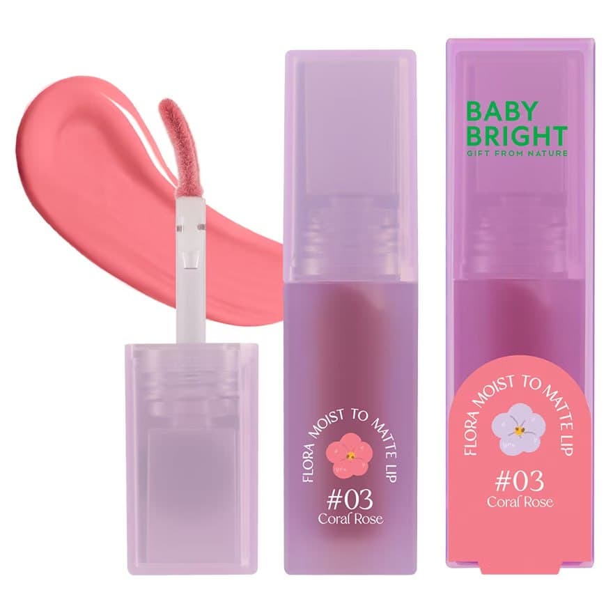 Flora Moist To Matte Lip 3G Baby Bright احمر شفاه فلورا بيبي برايت — 2