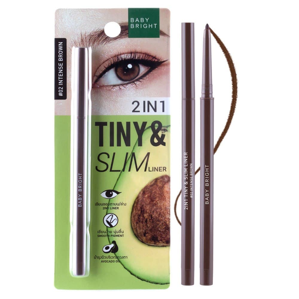 2in1 Tiny & Slim 0.1g #02 Intense Brown Baby Bright — 3