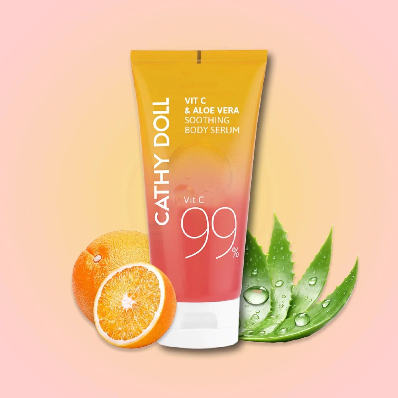Vitamin C And Aloe Vera Soothing Body Serum Cathy Doll سيروم بالفيتامين سي و الصبار للجسم كاثي دول