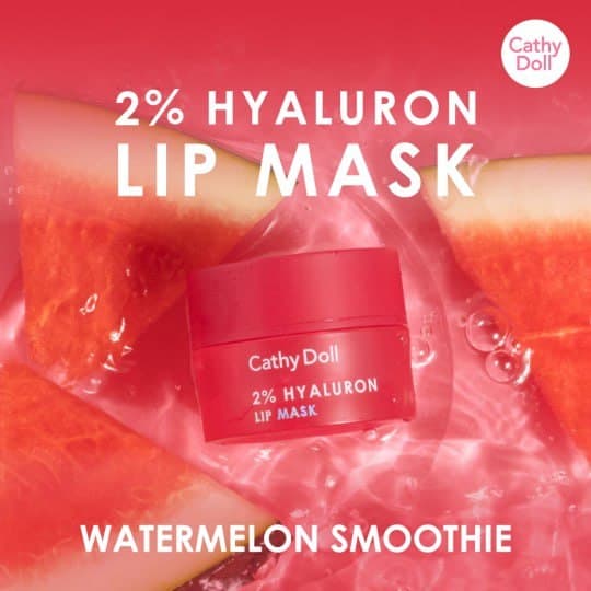 Hyaluron lip mask 4.5g cathydoll watermelon smoothie 2% كاثي دول ماسك شفايف بالهيالورون