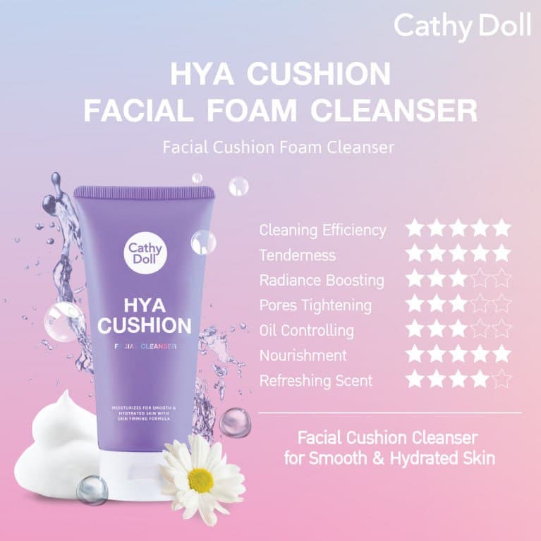 Acne Cushion Facial Cleanser 120ml Cathy Doll  غسول وجه مضاد لحب الشباب كاثي دول