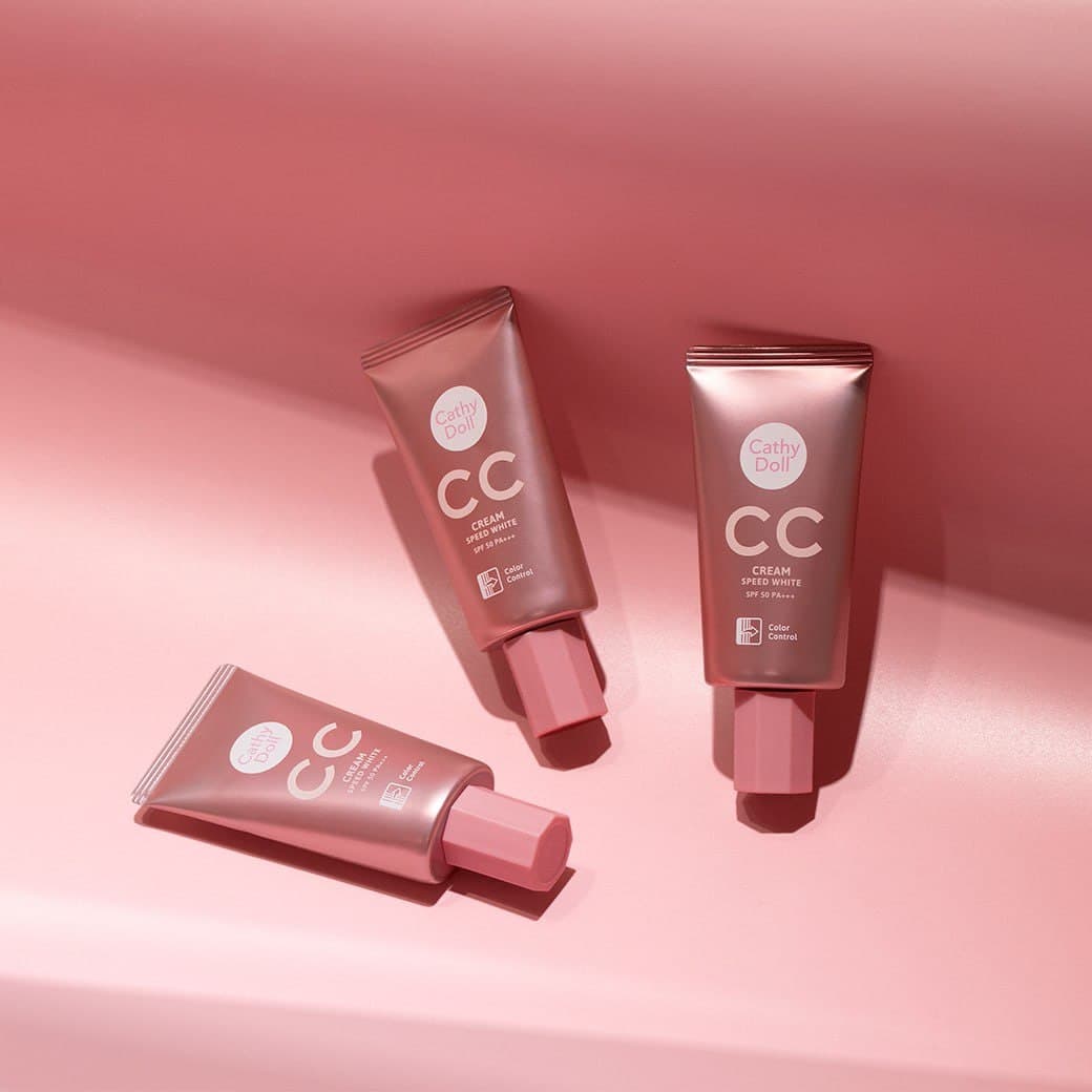CC Cream SPF50 PA+++ 50ML SPEED WHITE #1 Light Beige Cathy Doll — 3