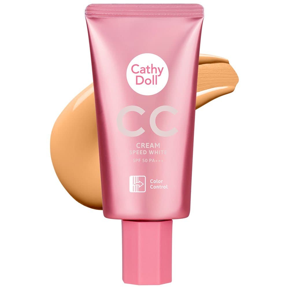 CC Cream SPF50 PA+++ 50ML SPEED WHITE #5 Honey Beige Cathy Doll — 2
