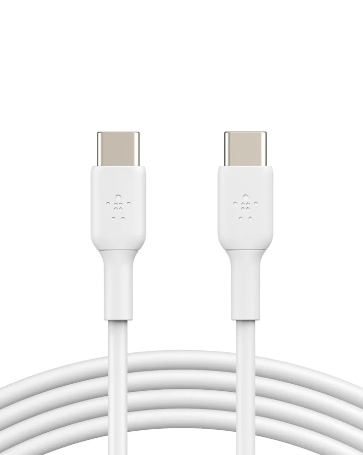 كيبل Belkin BoostCharge USB-C إلى USB-C بطول 1 متر أبيض 2491