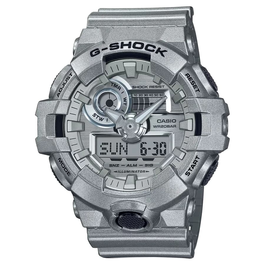 ساعة يد رجالية كبيرة الحجم مقاومة للصدمات والماء من سلسلة G-Shock GA-700FF-8ADR