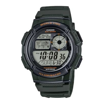 ساعة كاسيو الرقمية متعددة الوظائف AE-1000W-3AVDF