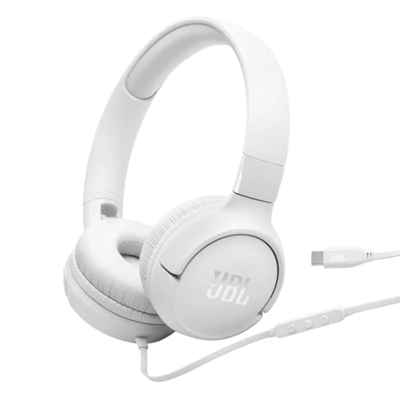 سماعة JBL Tune 520C USB-C سلكية على الأذن بيضاء - 200006757 — 2