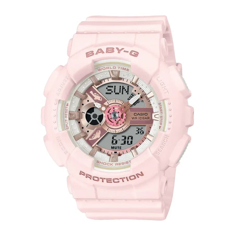 ساعة يد نسائية من كاسيو Baby-G موديل BA-110AQ-4ADR