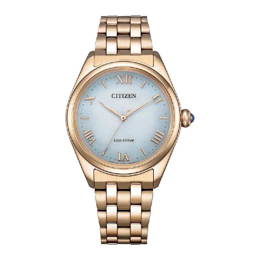 ساعة يد نسائية أنيقة بتقنية Eco-Drive من CITIZEN - EM1143-81X