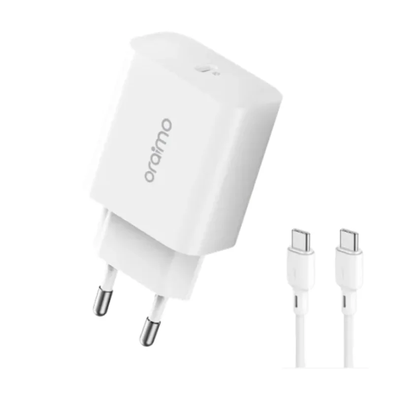 شاحن Oraimo PowerCube 20W مع كابل USB-C إلى USB-C - 5611