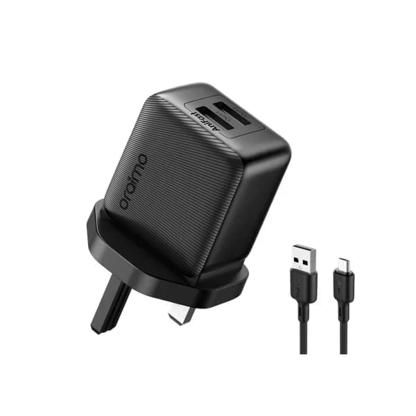 شاحن سريع GaN بقوة ٢٥ واط مع كابل Type-C إلى Type-C - OCW-5251UCC(Black)