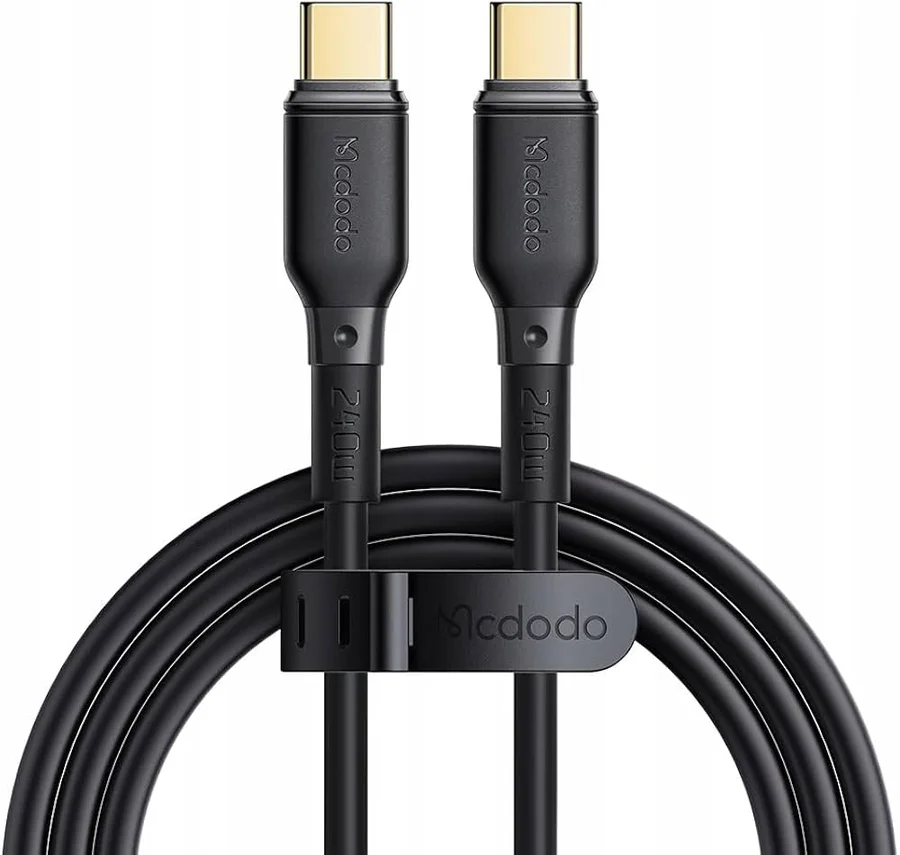 كيبل بيانات USB-C إلى USB-C بقوة 240 واط من سلسلة MC Black - 2168