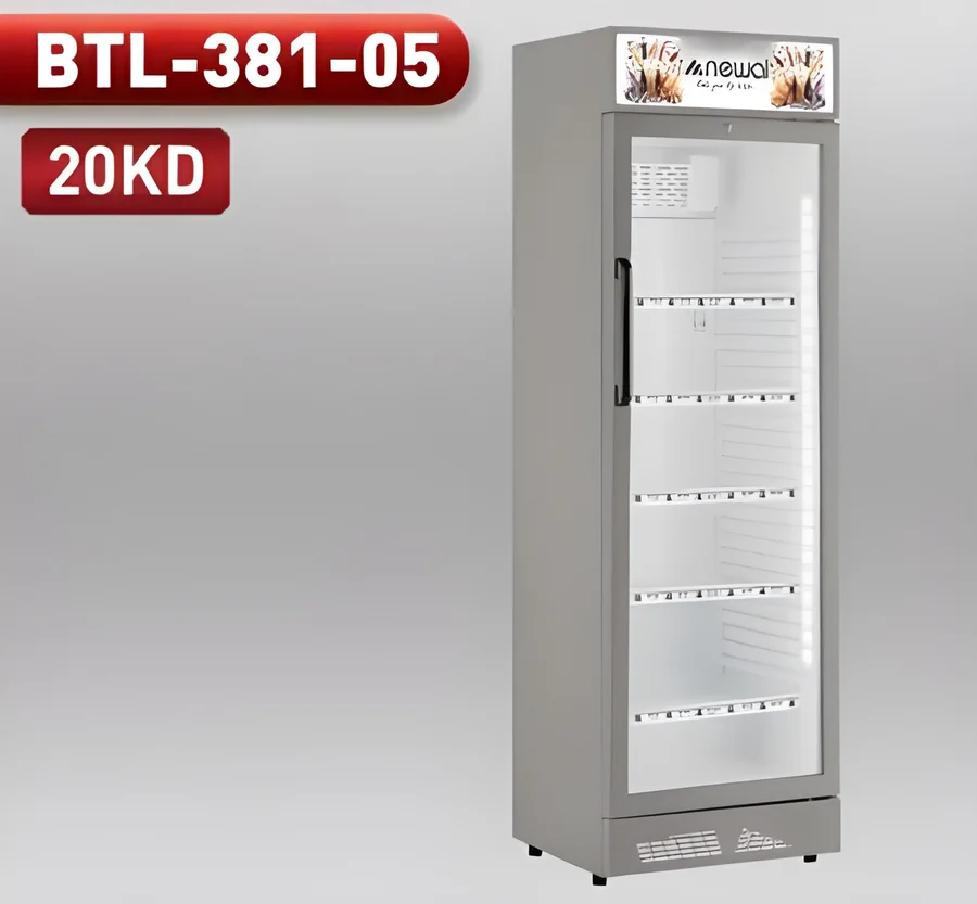 ثلاجة عرض عمودية بتصميم مدمج ومزايا تبريد عالية الكفاءة BTL-381-05
