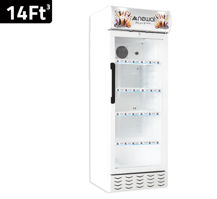 ثلاجة عرض تجارية باب شفاف 14 قدم ماركة نوال BTL-335-01