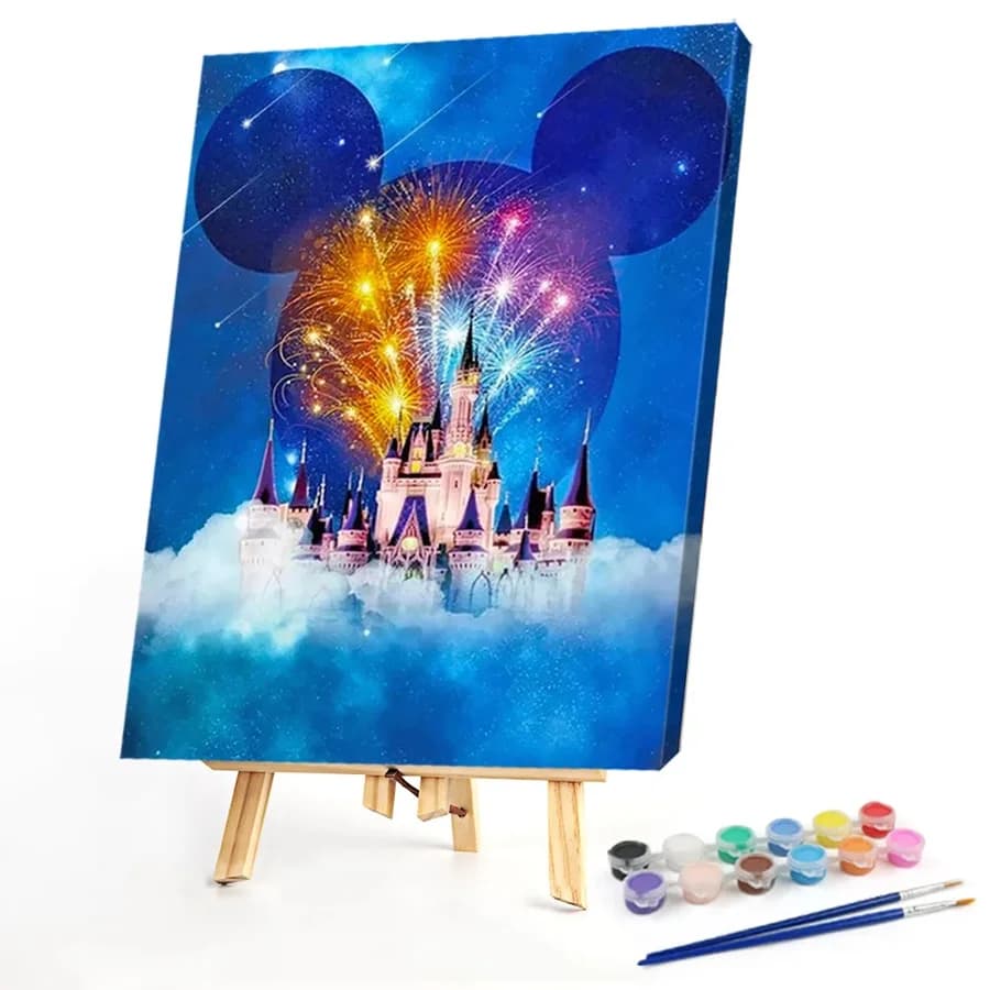 لوحة ديزني رسم بالأرقام أكريليك 50×40 سم متعة فنية اصنعها بنفسك