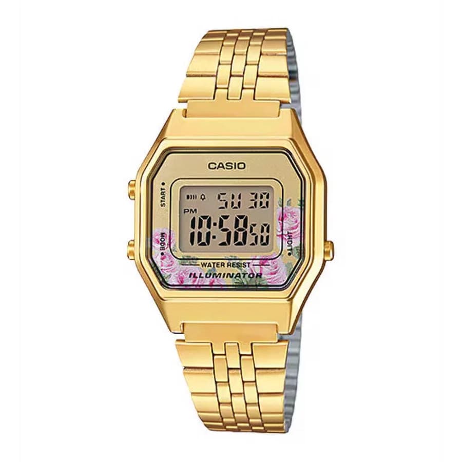 ساعة يد رقمية كلاسيكية صغيرة الحجم من كاسيو LA680WGA-4CDF