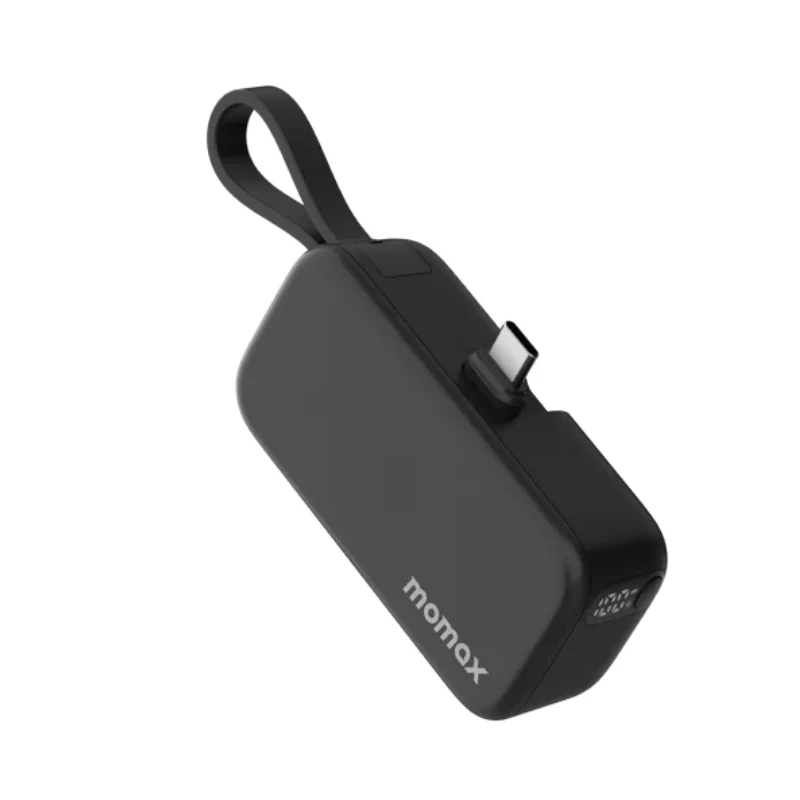 شاحن طوارئ Momax 1-Power Mini 5000mAh مع كيبل USB-C مدمج - 9011