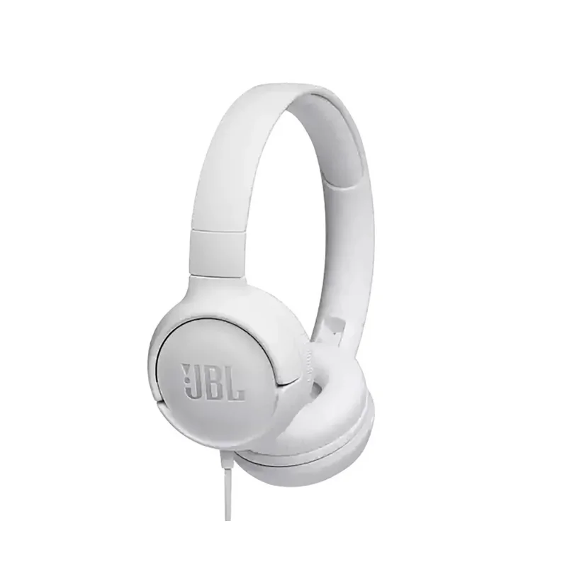 سماعات JBL Tune 500 السلكية على الأذن باللون الأبيض - 6087