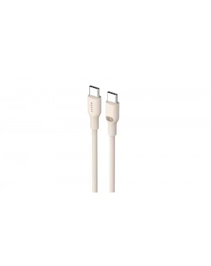 كابل شحن سريع Havit USB-C إلى USB-C بطول 2 متر PD100W بيج CB62842.0m-beige
