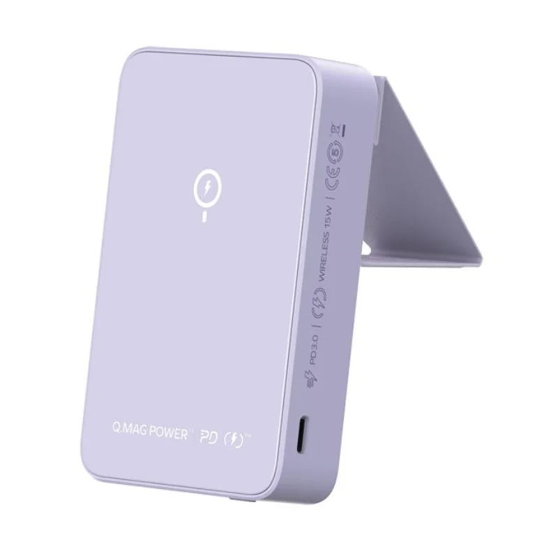 شاحن Momax Q.Mag Power 15 اللاسلكي المغناطيسي مع حامل 10000mAh - 3090